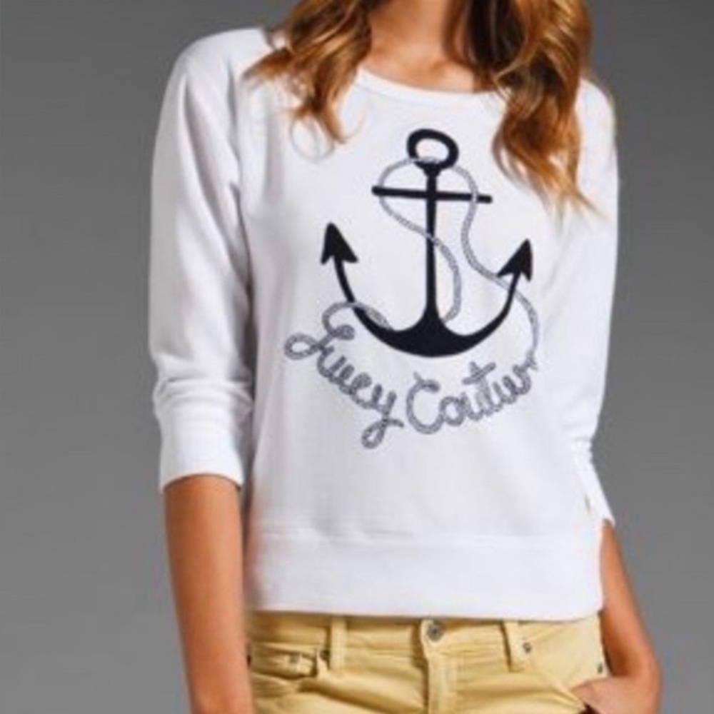 UEC Juicy Couture Anchor crewneck sweatshirt medium